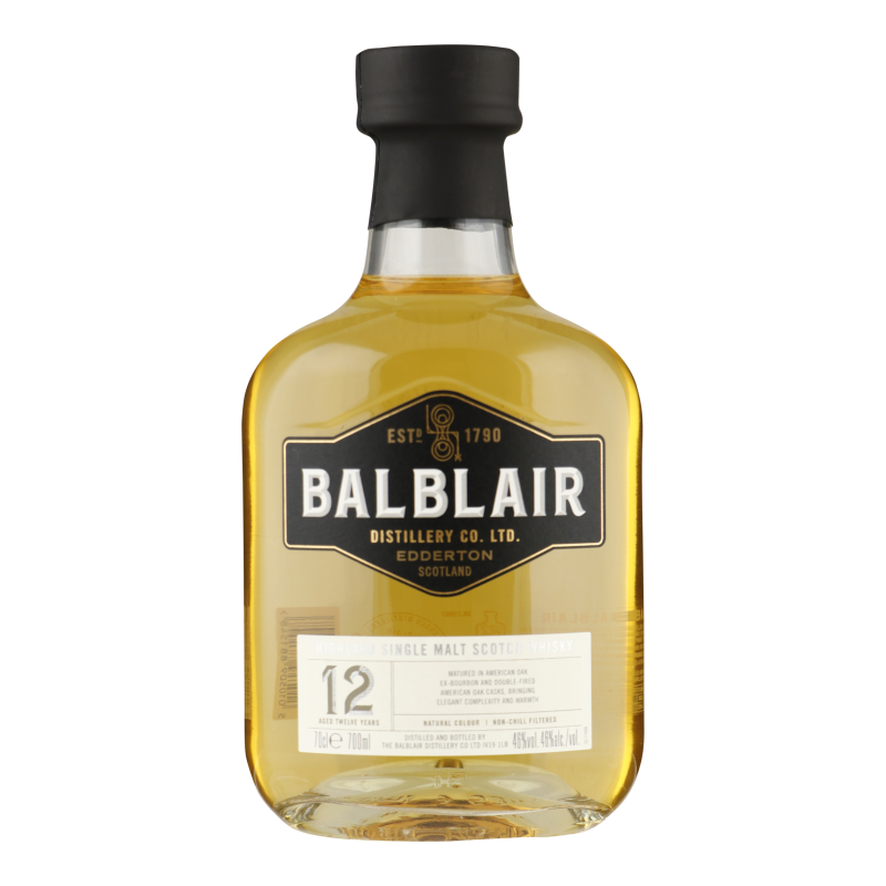 BALBLAIR HIGHLAND WHISKY 12 YEARS 0,7 LITER 46%