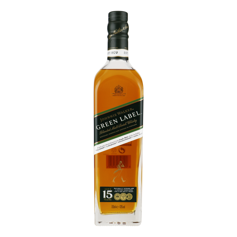 JOHNNIE WALKER GREEN LABEL 0,70 LITER 43%