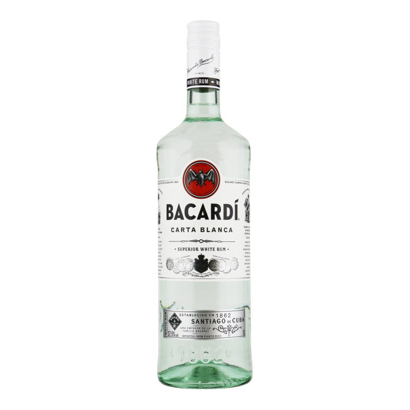 BACARDI CARTA BLANCA 0,70 LITER 37,5%