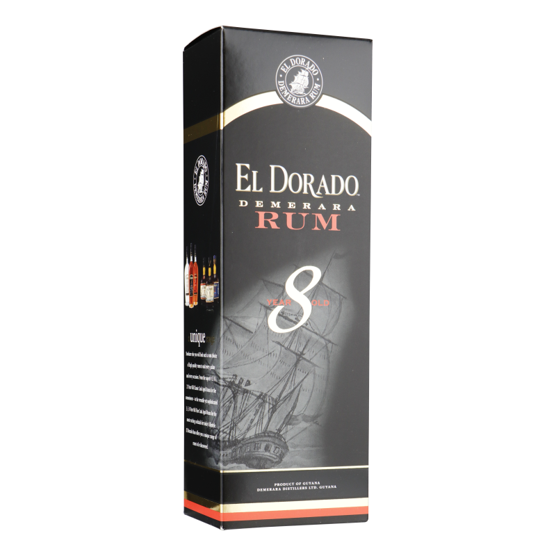 EL DORADO RUM CASK 8 YEARS DARK 0,70 LITER