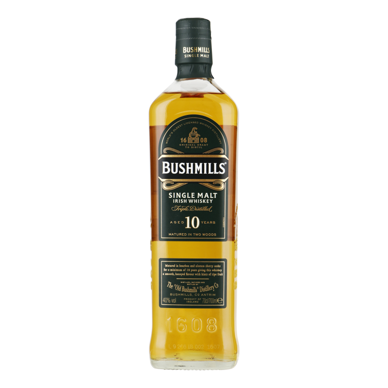 BUSHMILLS 10 YEARS SINGLE MALT 0,7 LITER 40%
