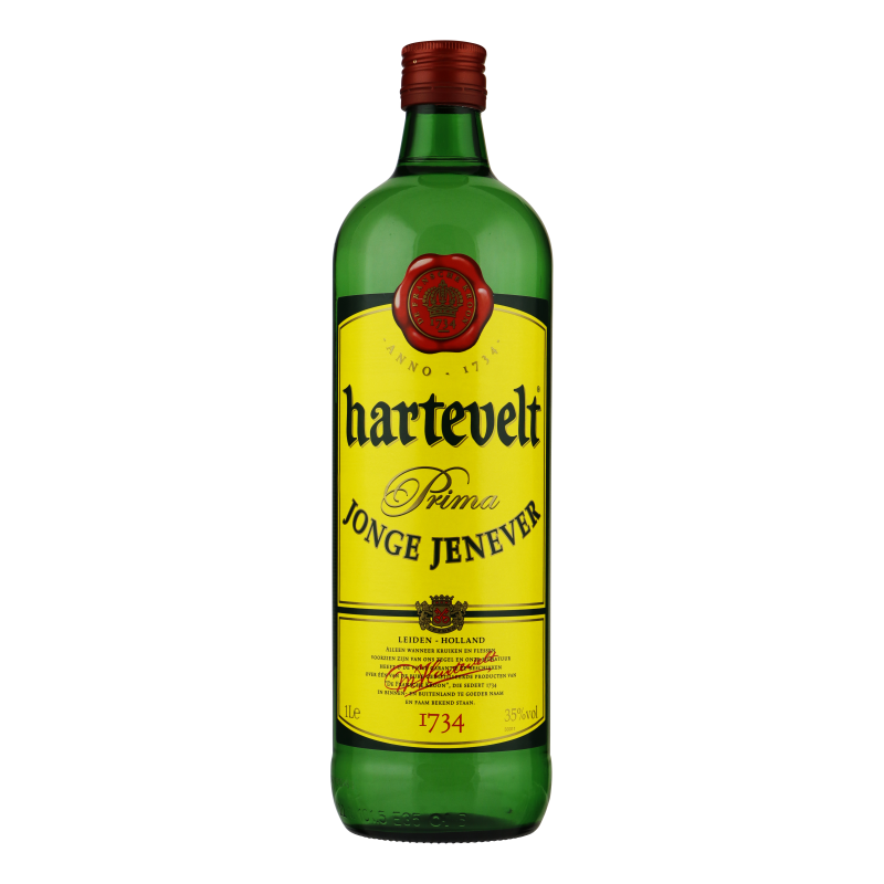 HARTEVELT JONGE JENEVER LITER (ds 6 fles)