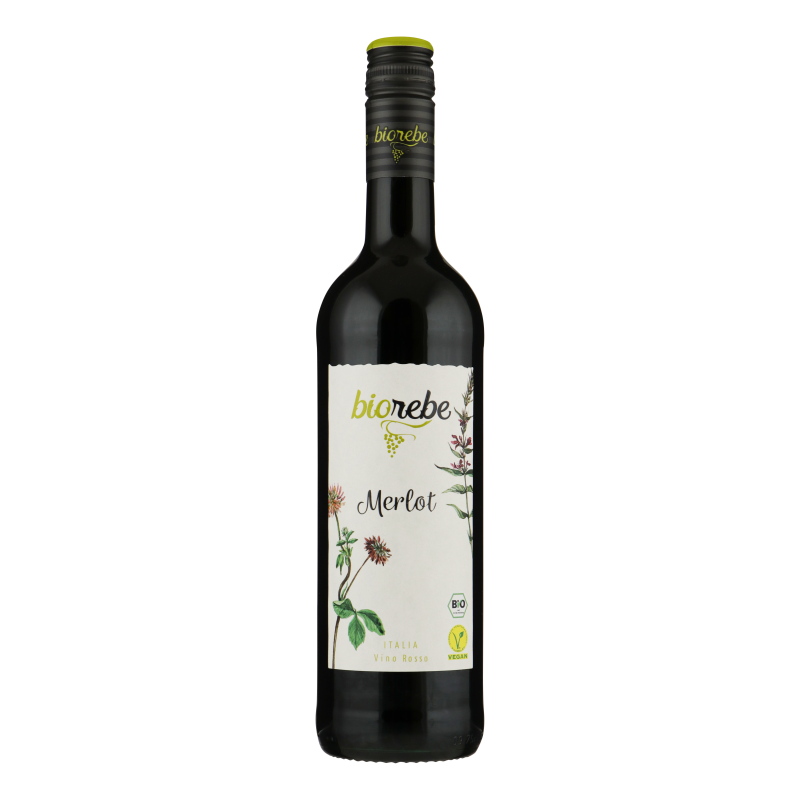 BIOREBE MERLOT IGP (BIO) 0,75 LITER ( ds 6 fles)