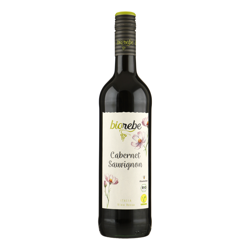 BIOREBE CABERNET SAUVIGNON IGP (BIO) 0,75 LITER (ds 6 fles)