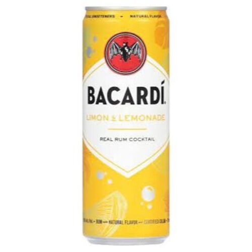 BACARDI LIMON LEMONADE BLIK ( TRAY 12 BLIKJES) 25 CL 5%