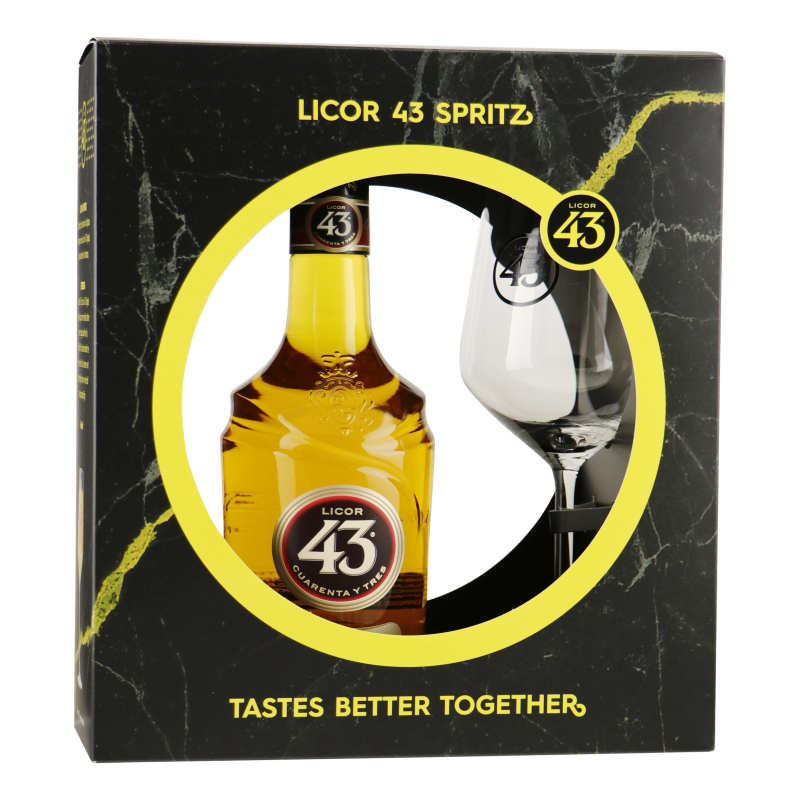 LICOR 43 GESCHENK + 1 SPRITZ GLAS 0,70 LITER