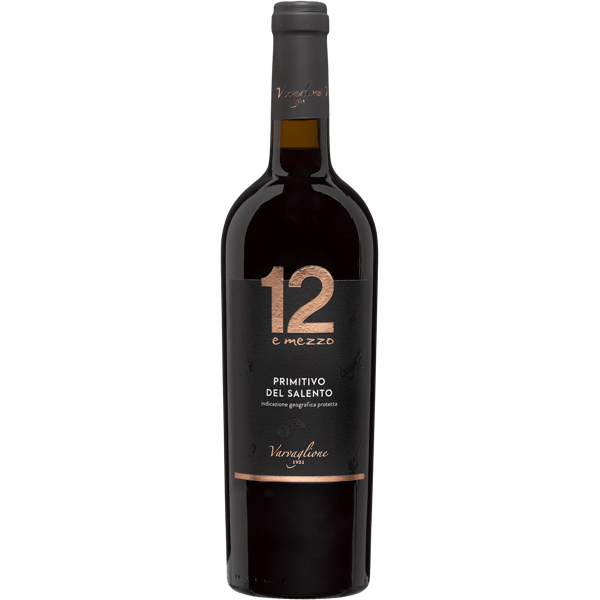VARVAGLIONE 12 E MEZZO PRIMITIVO DEL SALENTO IGP 0,75 LITER ( ds 6 fles)