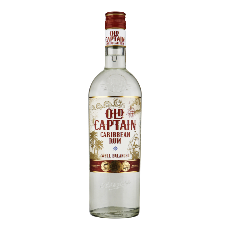 OLD CAPTAIN WHITE RUM 0,70 LITER 37,5%