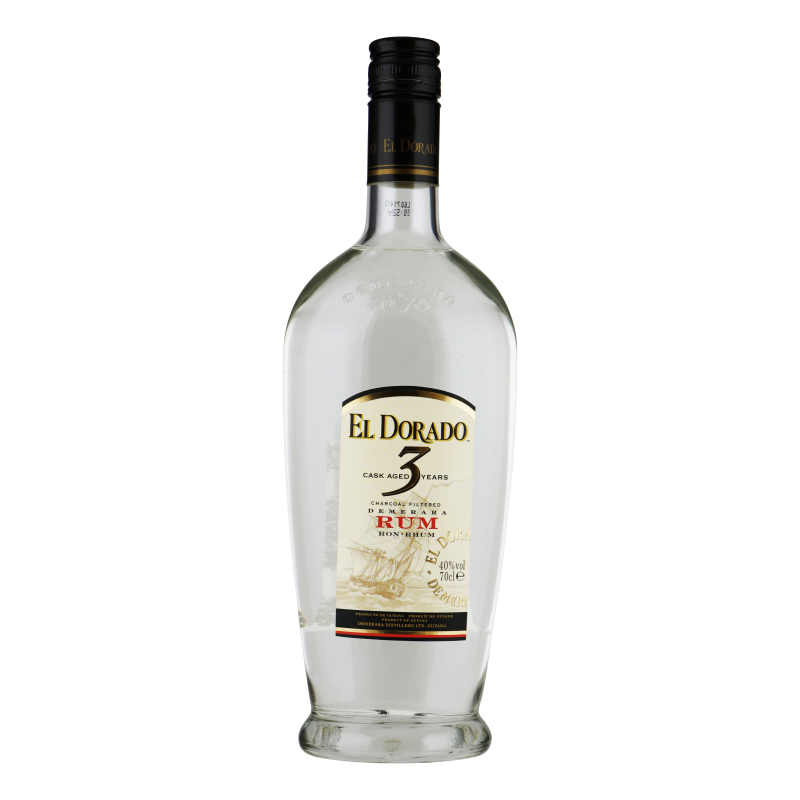 EL DORADO RUM 3 YEARS WHITE CASK AGED 0,70 LITER