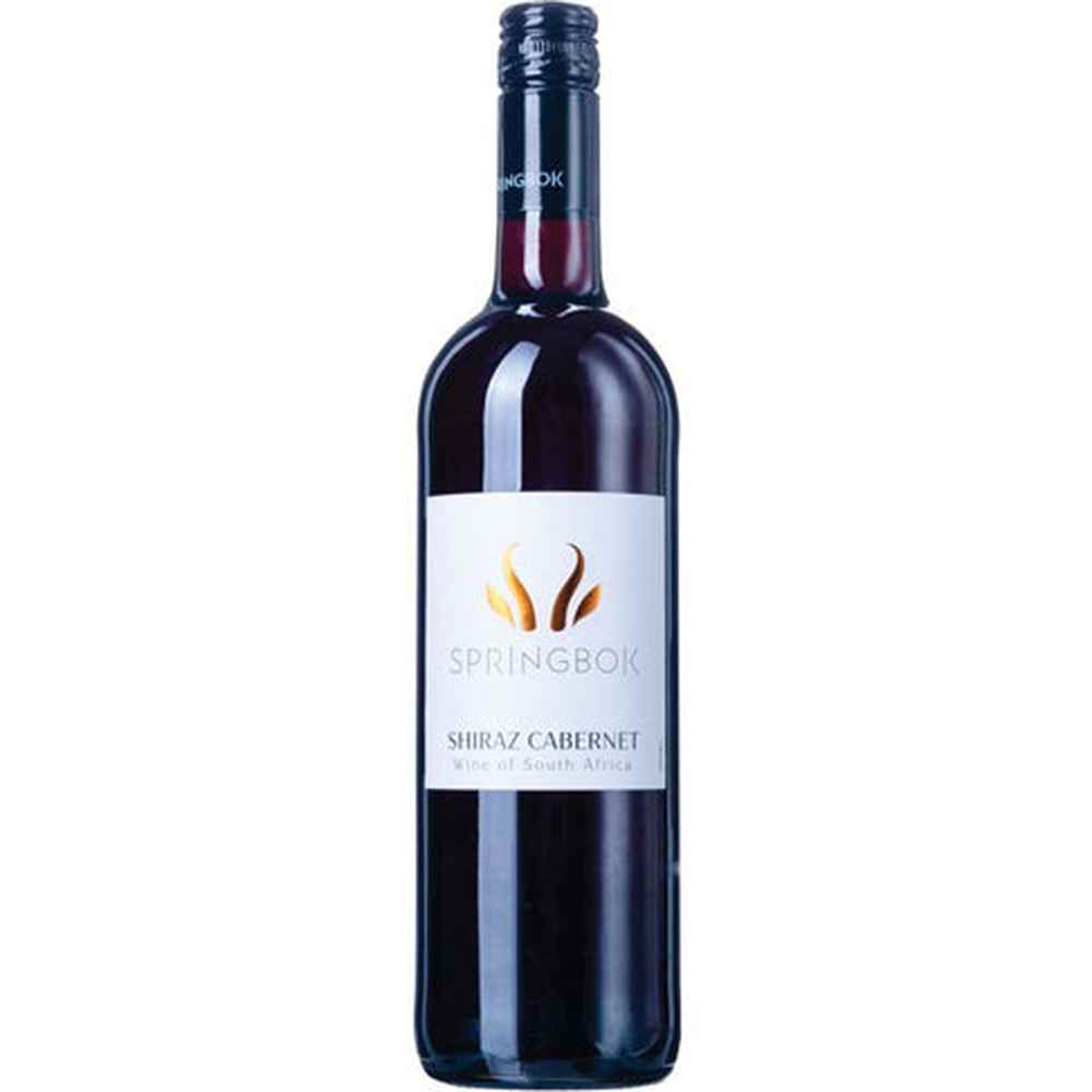 SPRINGBOK CABERNET/SHIRAZ 0,75 LITER (ds 6 fles)